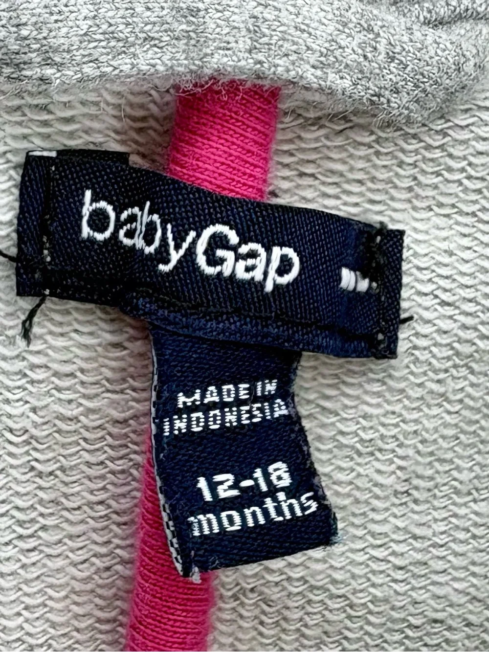 babyGap Gray Peplum Terry Cloth Blazer Jacket Gold Buttons 12-18 Months